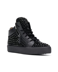 Baskets montantes noires Giuseppe Zanotti Design