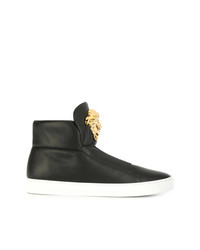 Baskets montantes noires Versace