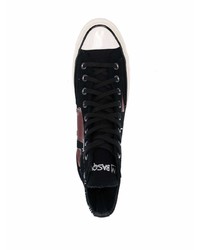 Baskets montantes noires Converse