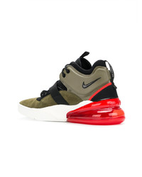 Baskets montantes olive Nike