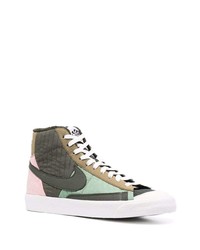 Baskets montantes olive Nike