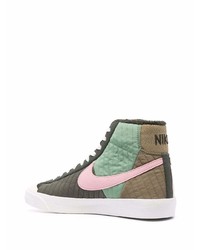 Baskets montantes olive Nike