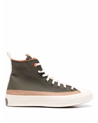 Baskets montantes olive Converse