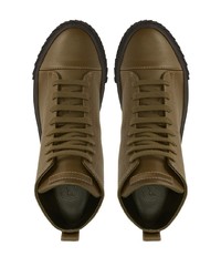 Baskets montantes olive Giuseppe Zanotti