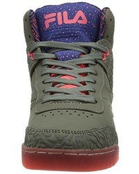 Baskets montantes olive Fila