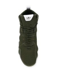 Baskets montantes olive adidas