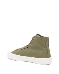 Baskets montantes olive PS Paul Smith
