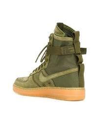 Baskets montantes olive Nike