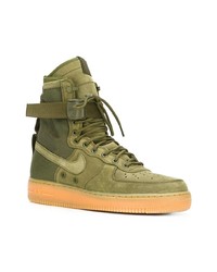 Baskets montantes olive Nike