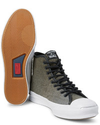 Baskets montantes olive Converse