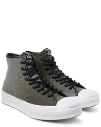 Baskets montantes olive Converse