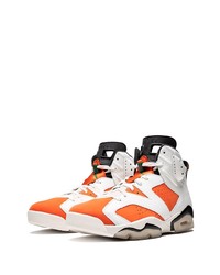 Baskets montantes orange Jordan