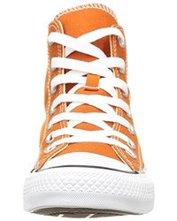 Baskets montantes orange Converse