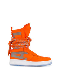 Baskets montantes orange Nike