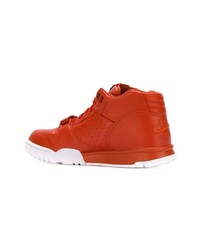 Baskets montantes orange Nike