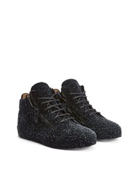 Baskets montantes ornées noires Giuseppe Zanotti