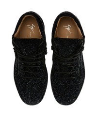 Baskets montantes ornées noires Giuseppe Zanotti