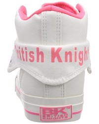 Baskets montantes roses British Knights