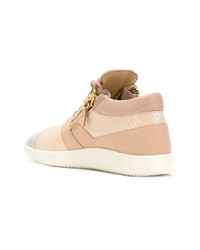 Baskets montantes roses Giuseppe Zanotti Design