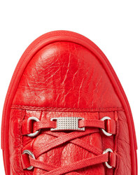 Baskets montantes rouges Balenciaga