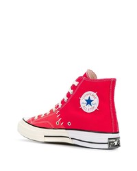 Baskets montantes rouges Converse