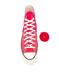 Baskets montantes rouges Converse