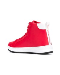 Baskets montantes rouges Ea7 Emporio Armani