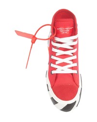 Baskets montantes rouges Off-White