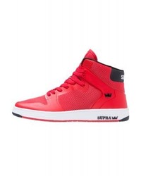 Baskets montantes rouges Supra