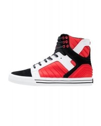 Baskets montantes rouges Supra