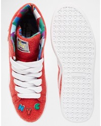 Baskets montantes rouges Puma