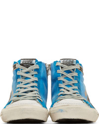 Baskets montantes turquoise Golden Goose Deluxe Brand