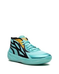 Baskets montantes turquoise Puma