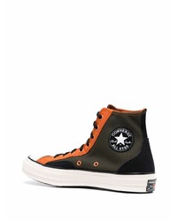 Baskets montantes vert foncé Converse