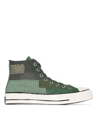 Baskets montantes vert foncé Converse