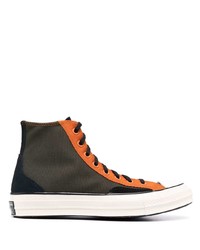 Baskets montantes vert foncé Converse