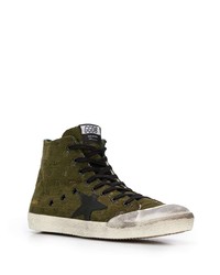 Baskets montantes vert foncé Golden Goose