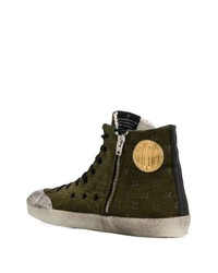 Baskets montantes vert foncé Golden Goose