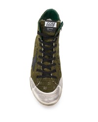 Baskets montantes vert foncé Golden Goose