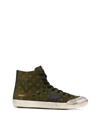 Baskets montantes vert foncé Golden Goose