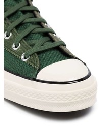 Baskets montantes vert foncé Converse