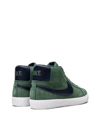 Baskets montantes vert foncé Nike