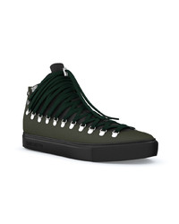 Baskets montantes vert foncé Swear