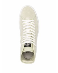 Baskets montantes vert menthe Stone Island