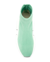 Baskets montantes vert menthe MM6 MAISON MARGIELA