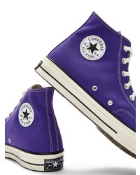 Baskets montantes violettes Converse