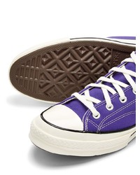 Baskets montantes violettes Converse