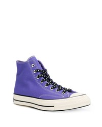 Baskets montantes violettes Converse