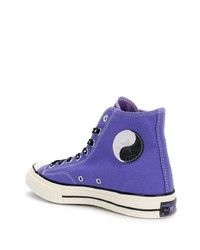 Baskets montantes violettes Converse