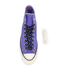 Baskets montantes violettes Converse